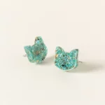 Turquoise Cat Studs