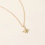 14k Gold Gratitude Star Diamond Necklace