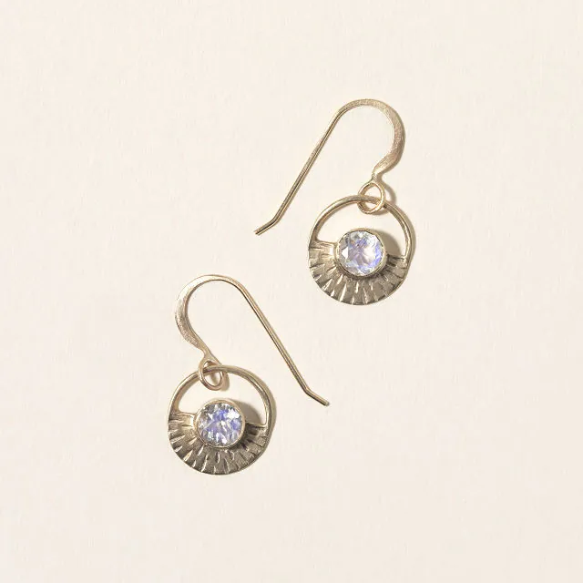 14k Gold Moonlight Earrings