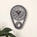 Auto Timing Chain And Gears Wall Clock