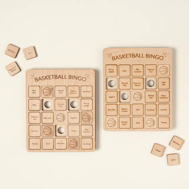 Basketball Bingo Set Of 2