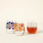 Birth Month Flower Printed Glass 1