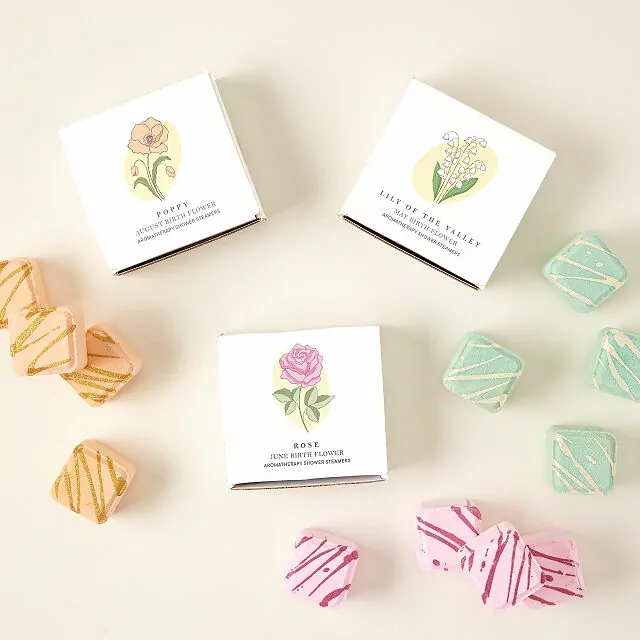 Birth Month Flower Shower Steamers