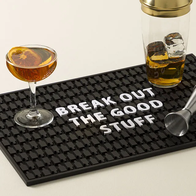 Break Out The Good Stuff Bar Mat