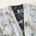 Cats Inside And Out Reversible Robe 2