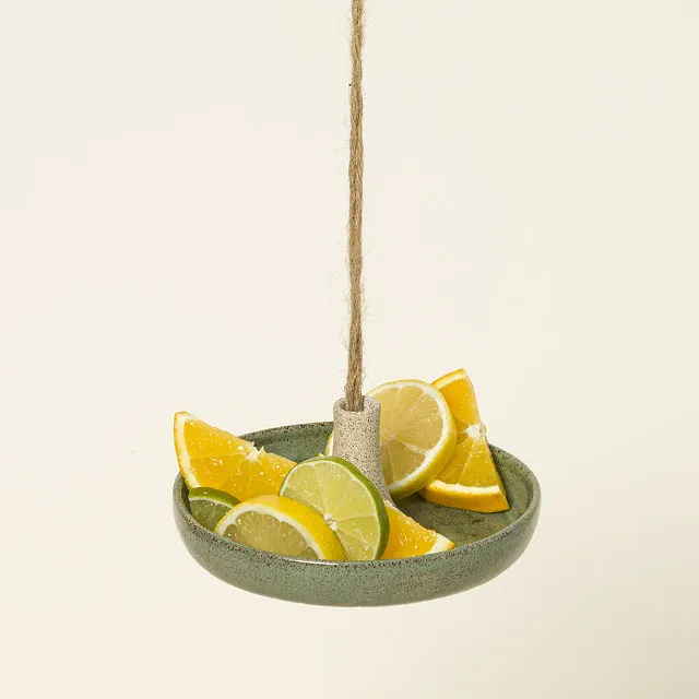 Handmade Ceramic Hanging Butterfly Feeder For Your Garden