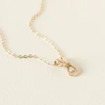 Champagne Diamond Teardrop Necklace