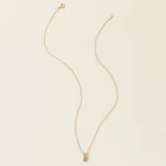 Champagne Diamond Teardrop Necklace 2