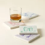 Cocktail Blueprint Coasters – Set Of 4 1