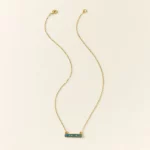 Flecks Of Gold Birthstone Necklace 3