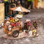 Flower Market Cart 3d Puzzle