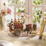 Flower Market Cart 3d Puzzle 2