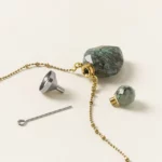 Gemstone Memorial Cremains Necklace 1