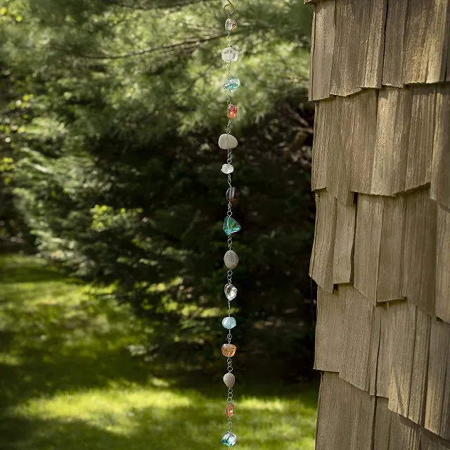 Glass Gem Rain Chain