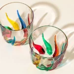 Hand-painted Italian Glasses – Set Of 2 1