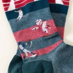 Home Run Baseball Embroidered Socks