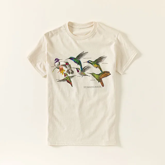 Hummingbird Watcher's Cheat Sheet T-shirt