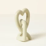 Interlocking Hearts Desktop Sculpture 1