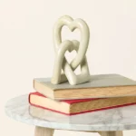 Interlocking Hearts Desktop Sculpture