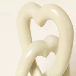 Interlocking Hearts Desktop Sculpture 2