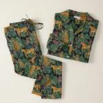 Jungle Print Cotton Pajama Set