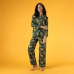 Jungle Print Cotton Pajama Set 2