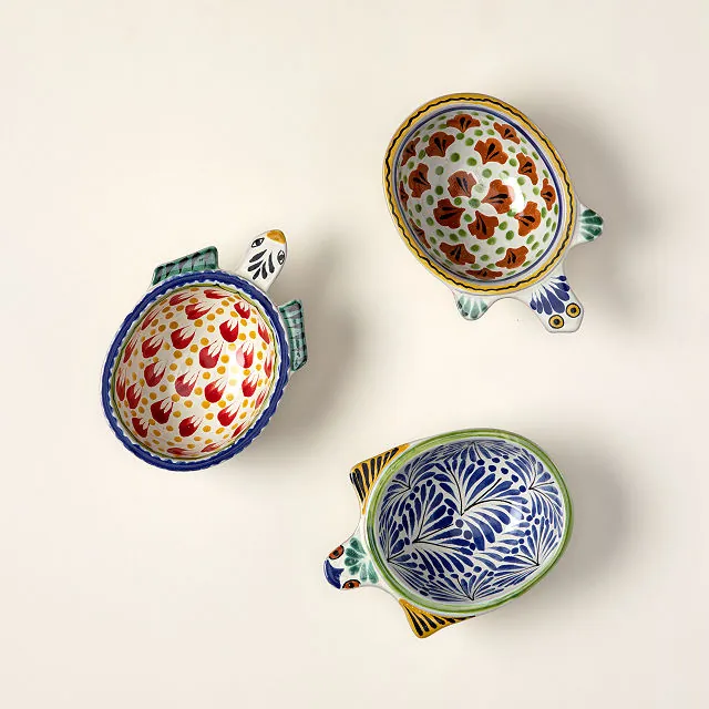 Majolica Salsa Turtles - Set Of 3