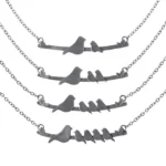 Mother Nestling Birds Necklace