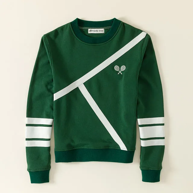 On The Court Tennis Embroidered Sweatshirt