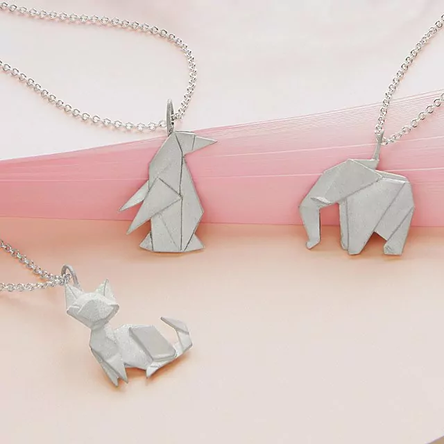 Origami Menagerie Necklaces