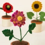 Potted Felt Flowers 2