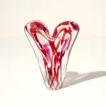 Radiant Love Glass Heart Sculpture