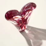 Radiant Love Glass Heart Sculpture 2