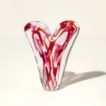 Radiant Love Glass Heart Sculpture 3