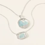 Raw Aquamarine Glacier Necklace