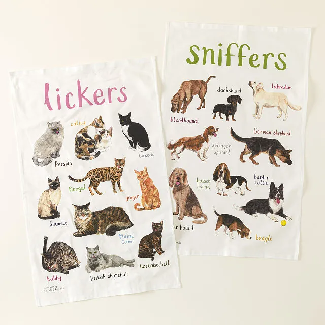 Rude Pets Tea Towel