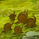 Snail Family Garden Sculpture Set