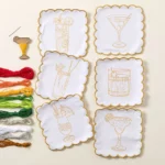 Stitch Your Own Cocktail Napkin - Set Of 6 1