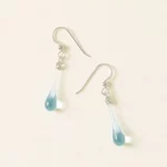 Sun-melted Glass Droplet Earrings 1