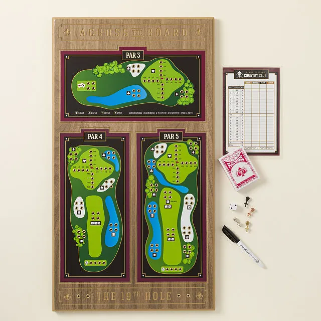 The 19th Hole Wooden Tabletop Golf Game