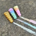 Unicorn Horn & Dino Teeth Sidewalk Chalk Sets 1