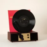 Vertical Vinyl Record Player With Bluetooth 2