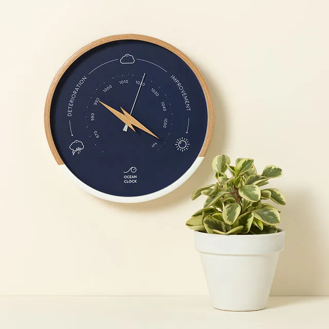 Weather Changing Barometer Clock