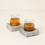 Wine Chilling Coasters With Glasses - Set Of 2 1