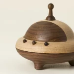 Wooden Starship Keepsake Tooth Box 3