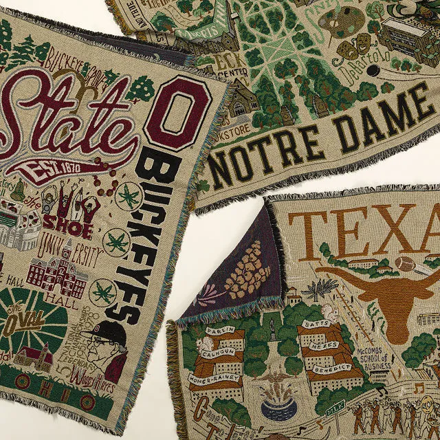 Woven College Blankets