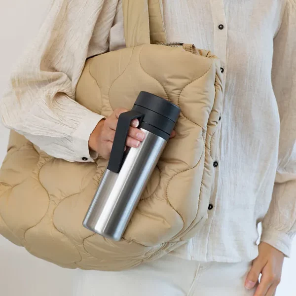 Insulated Travel Tumbler With Clip Handle 2