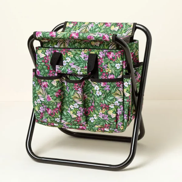 Blooming Floral Gardener's Tool Seat 2