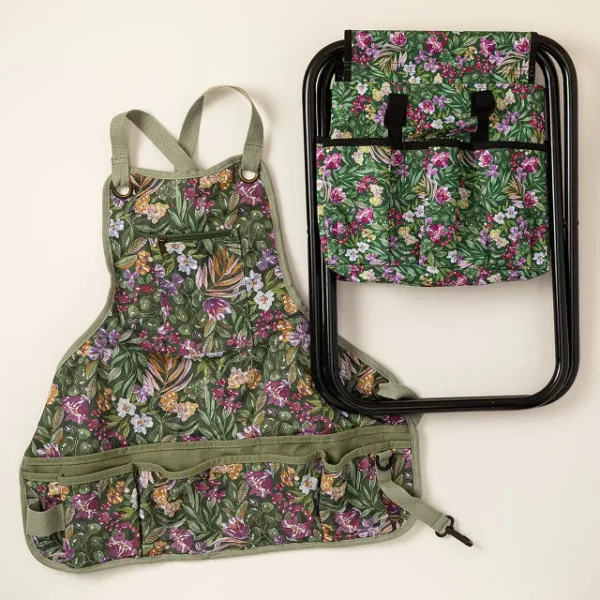 Blooming Floral Gardener's Tool Seat 4