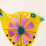 Handmade Glass Garden Stakes - Bird 2